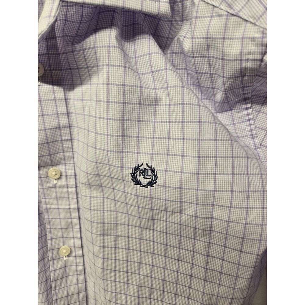 Lauren‎ Ralph Lauren Men's Size 18 Black Label Long Sleeve Button Up Purple - Picture 3 of 8